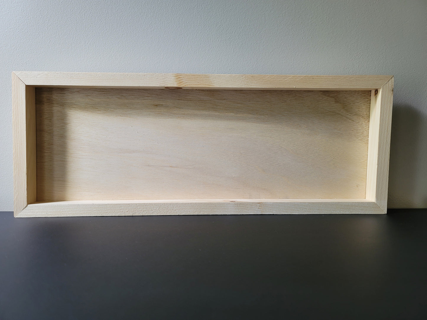 Unfinished 8.5 x 22.5 Shadow Box Framed Blank Signs