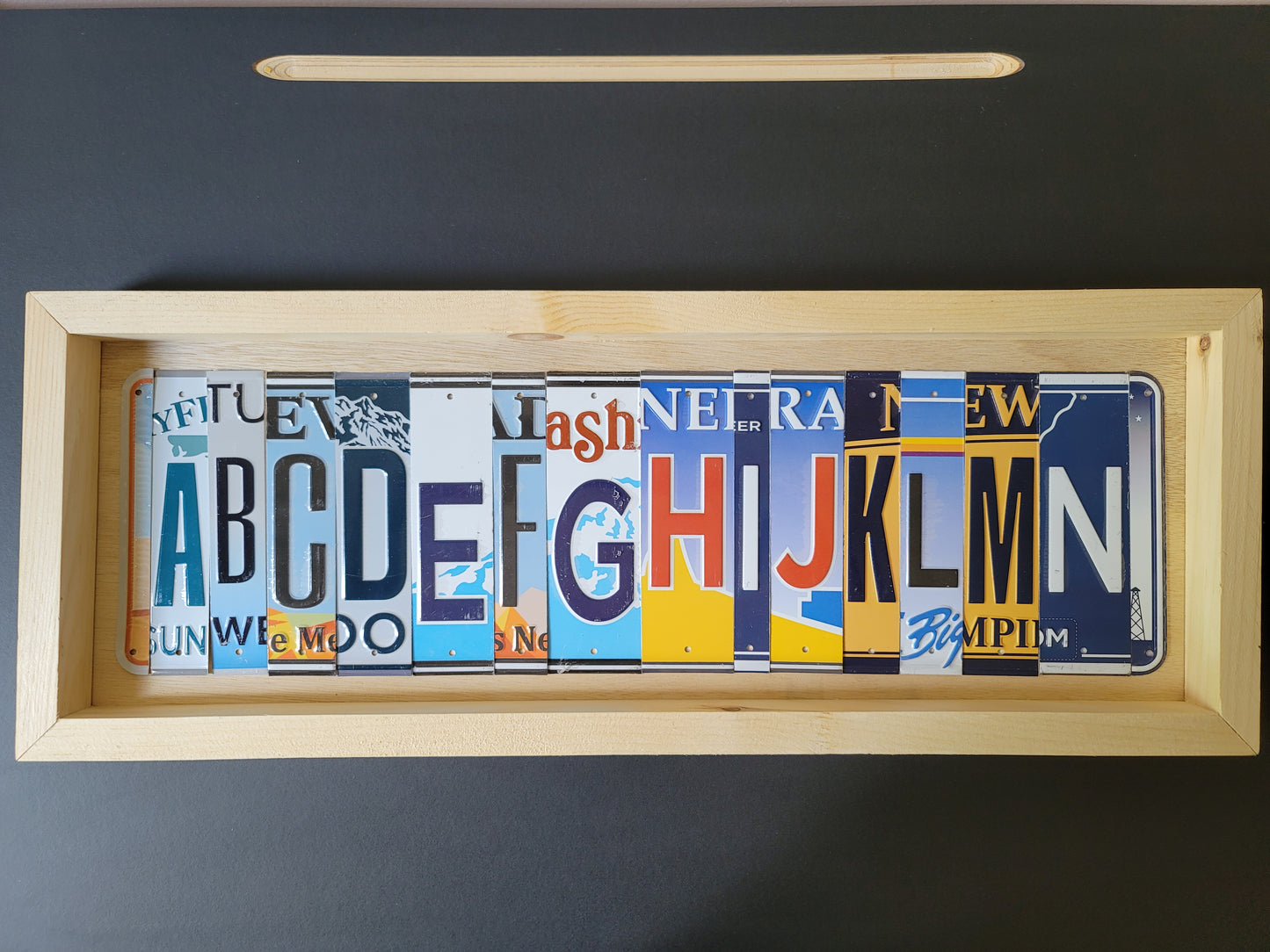 Unfinished 8.5 x 22.5 Shadow Box Framed Blank Signs
