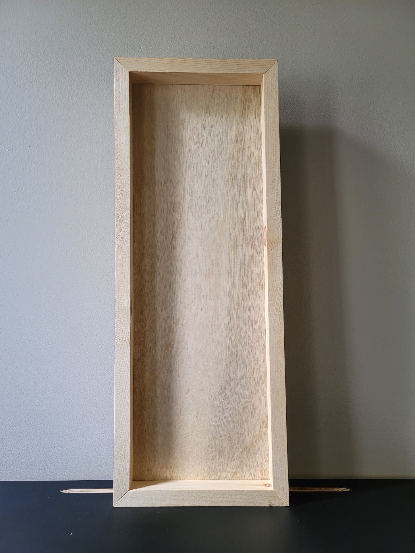 Unfinished 8.5 x 22.5 Shadow Box Framed Blank Signs