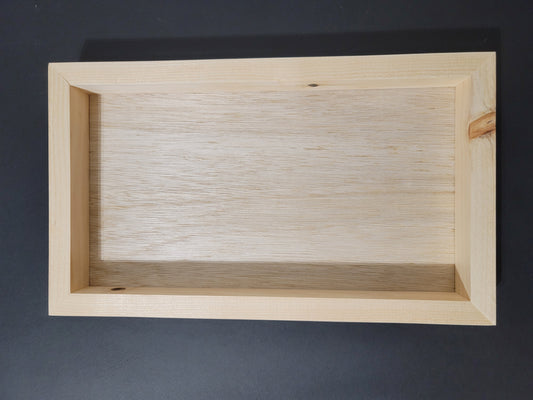 Unfinished 8.5 x 14.5 Shadow Box Framed Blank Signs