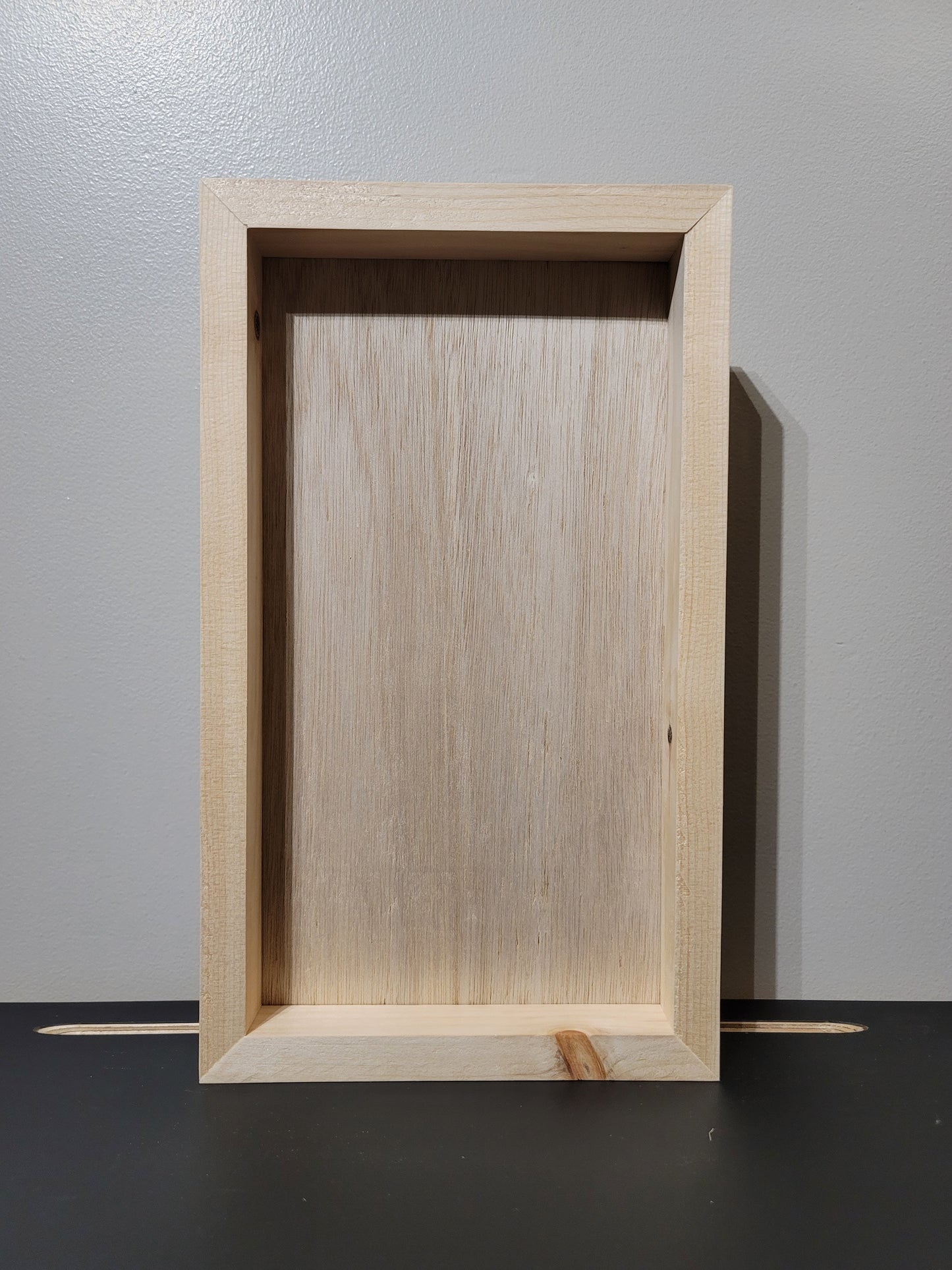 Unfinished 8.5 x 14.5 Shadow Box Framed Blank Signs