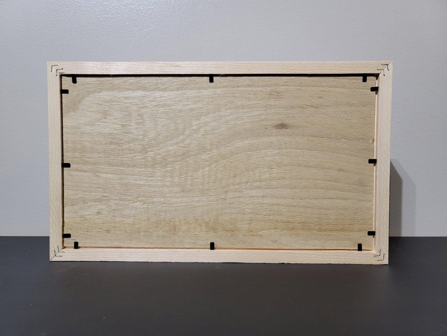 Unfinished 8.5 x 14.5 Shadow Box Framed Blank Signs