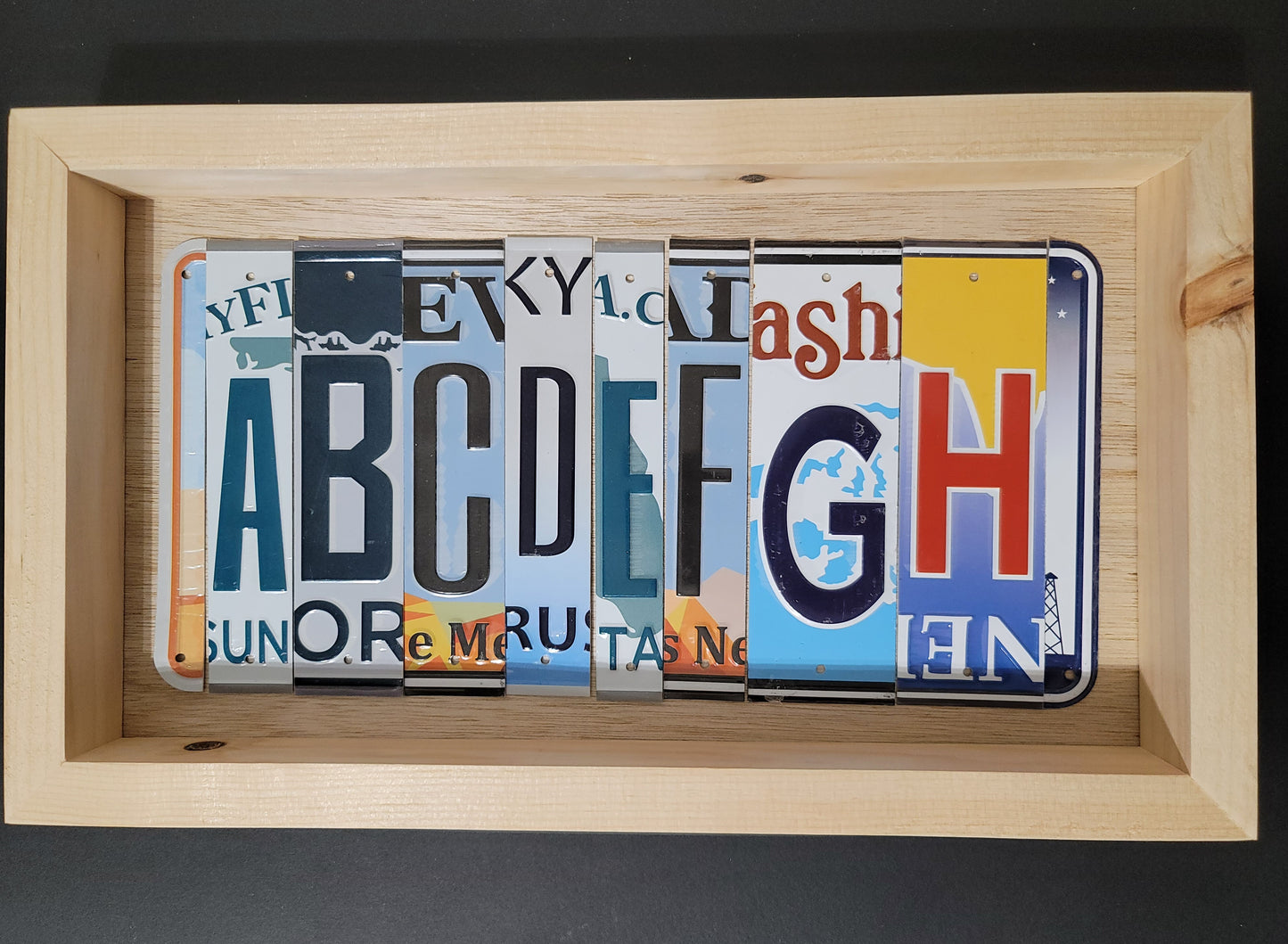 Unfinished 8.5 x 14.5 Shadow Box Framed Blank Signs