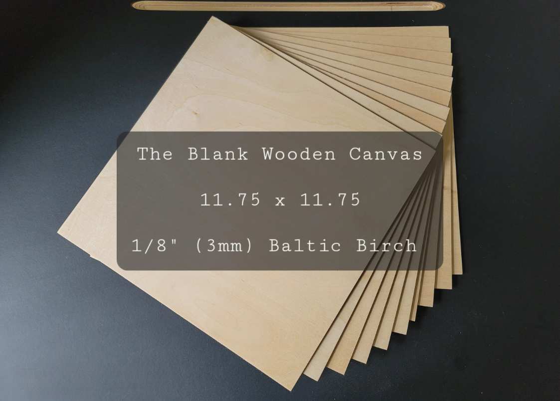 1/8" (3mm) 12 x 12 Baltic Birch Sheets