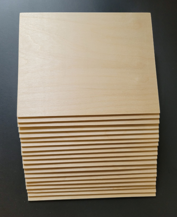 1/8" (3mm) 8 x 10 Baltic Birch Blanks - 20 Pack