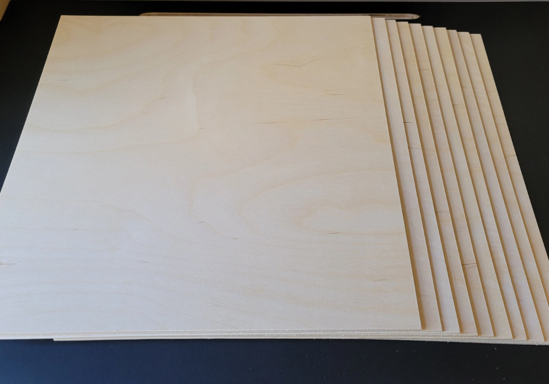 3mm Baltic Birch Plywood, 1/8 for Laser Cutting