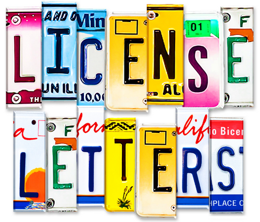 License Plate Letters